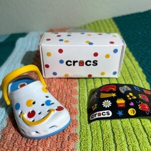 Crocs Kids' Fun White and Yellow Clog